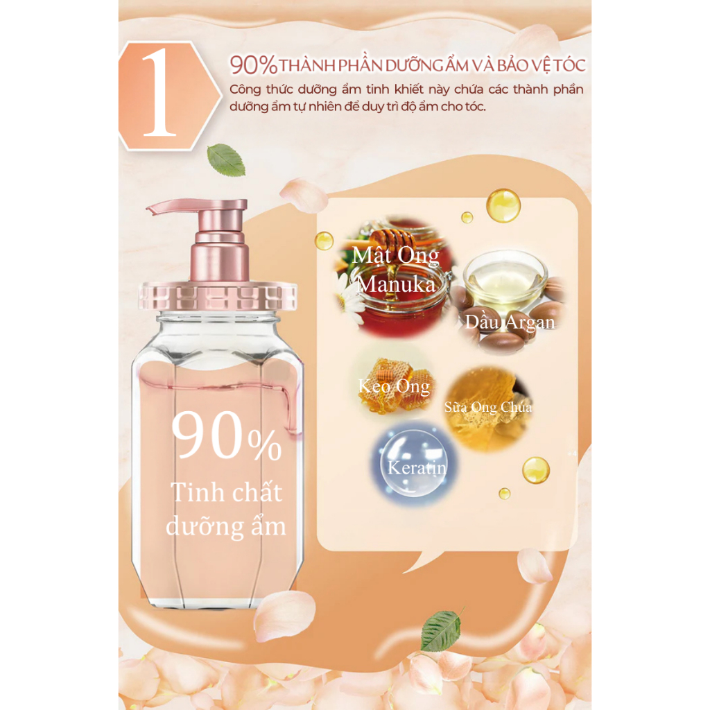 Dầu Dưỡng Tóc Bóng Mượt &HONEY MOIST 3.0