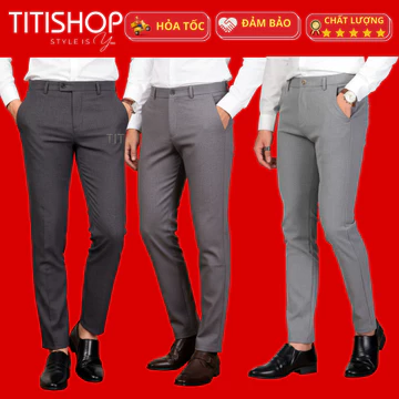 ( Hỏa tốc ) Quần Tây Nam, Quần tây ÂU , Quần tây nam fomr đẹp , quần tây nam TITISHOP |QTN1105