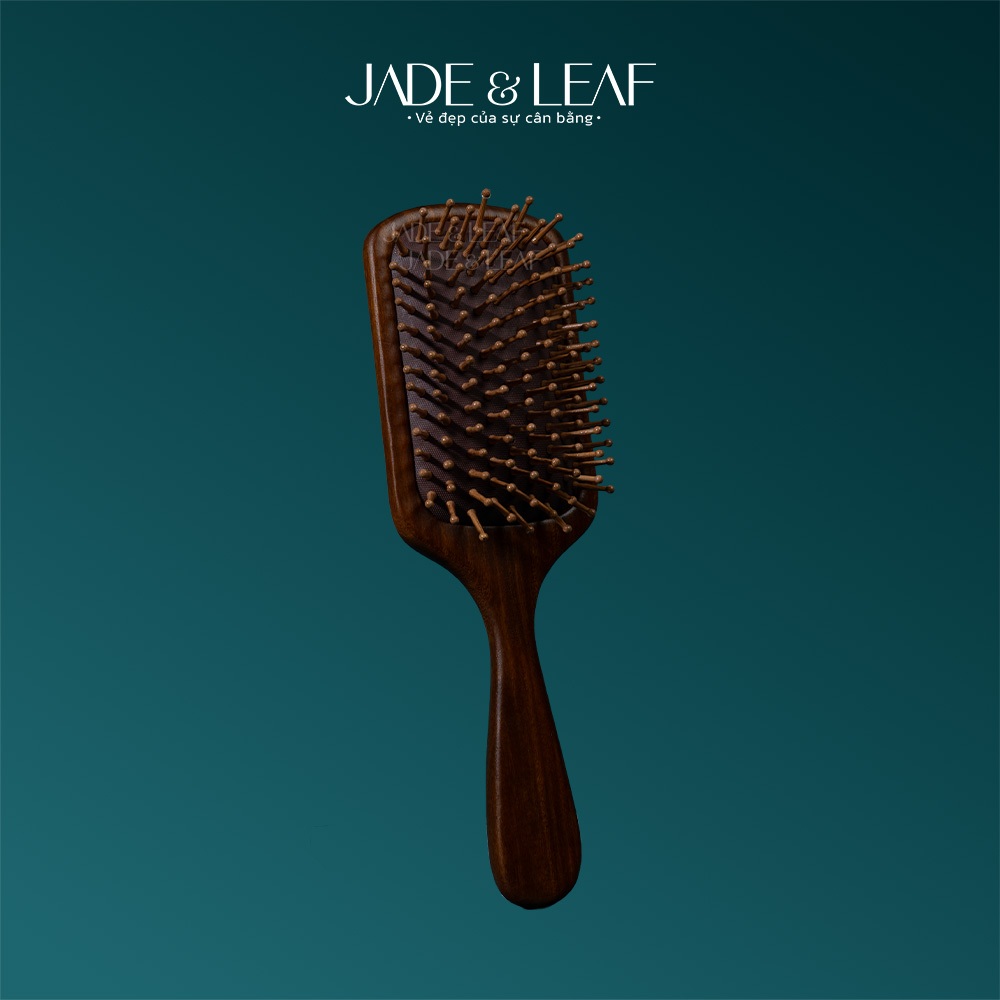 Lược Gỡ Rối Chải Tóc Jade&Leaf Chính Hãng, Massage Đầu Gỗ Đàn Hương Giảm Đứt Gãy, Giúp Tóc Khỏe Hơn