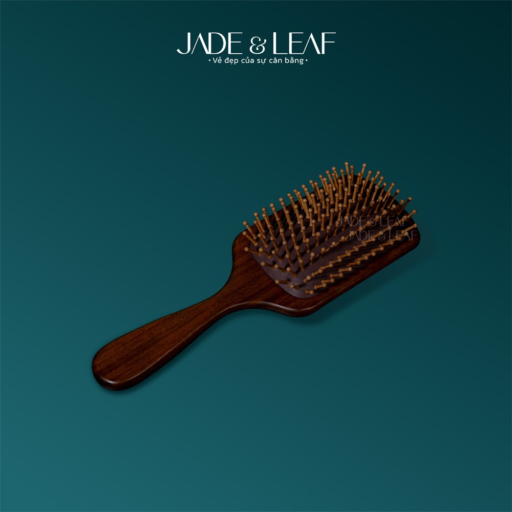 Lược Gỡ Rối Chải Tóc Jade&Leaf Chính Hãng, Massage Đầu Gỗ Đàn Hương Giảm Đứt Gãy, Giúp Tóc Khỏe Hơn