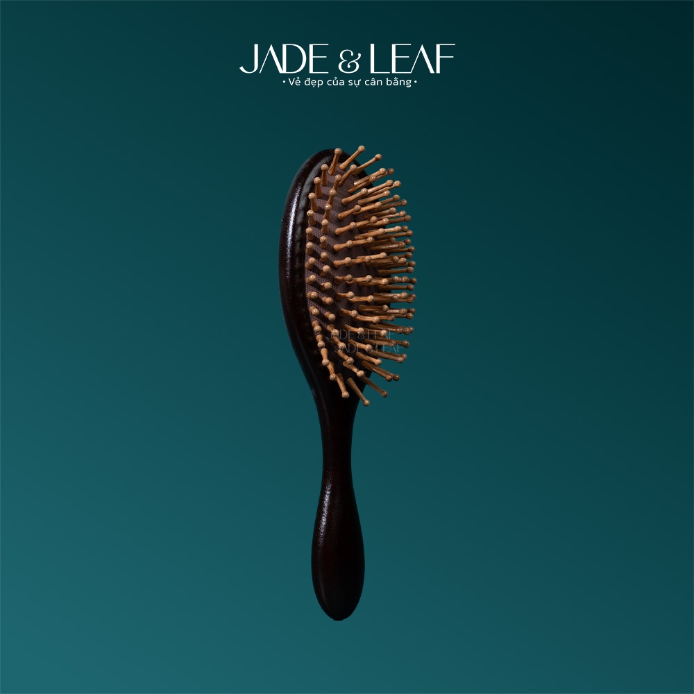 Lược Gỡ Rối Chải Tóc Jade&Leaf Chính Hãng, Đầu Gỗ Đàn Hương Giảm Gãy Rụng, Nuôi Dưỡng Nang Tóc Khỏe