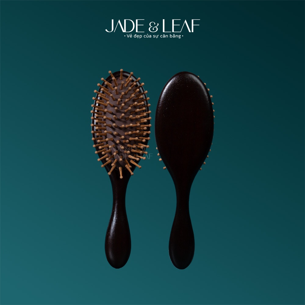 Lược Gỡ Rối Chải Tóc Jade&Leaf Chính Hãng, Đầu Gỗ Đàn Hương Giảm Gãy Rụng, Nuôi Dưỡng Nang Tóc Khỏe