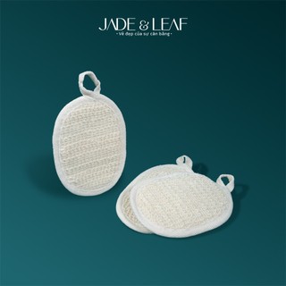 Miếng Tẩy Da Chết Cho Mặt Jade&Leaf, Sợi Lanh Thiên Nhiên, Không Rát Da, Hợp Da Nhạy Cảm, An Toàn