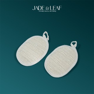 Miếng Tẩy Da Chết Cho Mặt Jade&Leaf, Sợi Lanh Thiên Nhiên, Không Rát Da, Hợp Da Nhạy Cảm, An Toàn