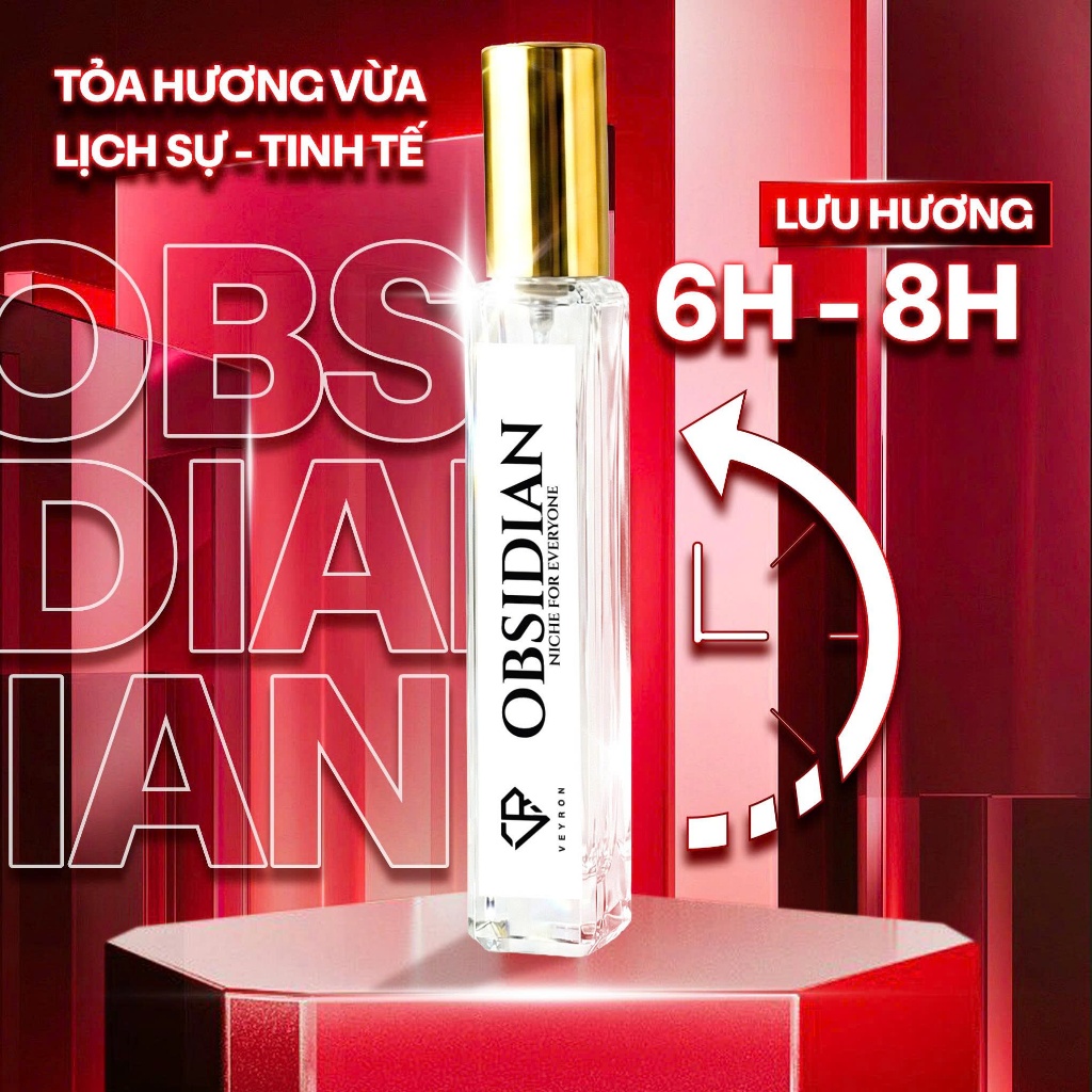 [CHÍNH HÃNG] Shimanto Veyron Obsidian 10ml Nước Hoa Nam Mini Lưu Hương 6-8h