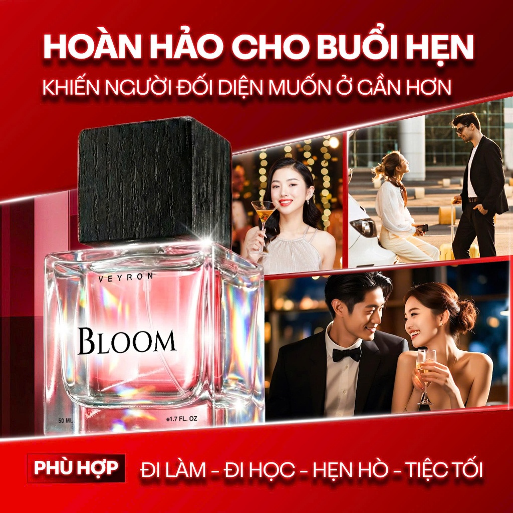 [Chính Hãng] Nước hoa nam SHIMANTO Veyron Bloom Fullsize 50ml [Mua 1 tặng 1 chiết 10ml]