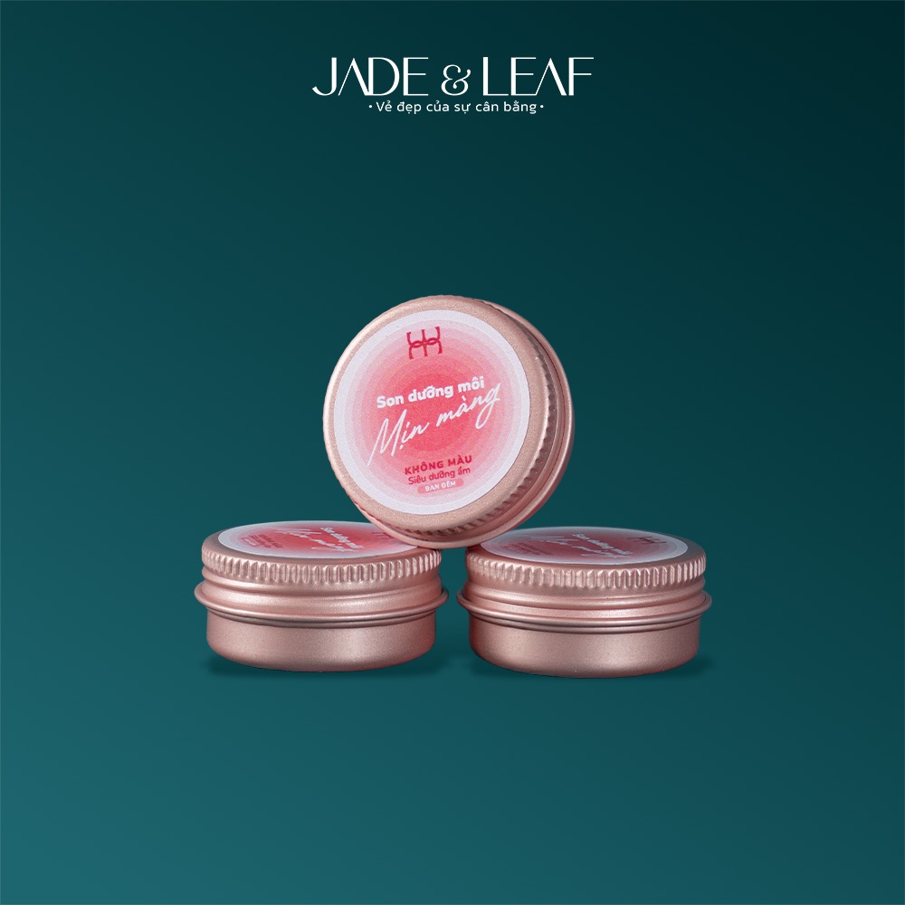 Son Dưỡng Môi Không Màu Jade&Leaf, Dành Cho Môi Khô Nứt nẻ, Làm Mềm Mịn Môi, Thành Phần Thiên Nhiên