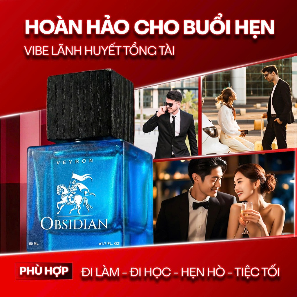 [CHÍNH HÃNG] Shimanto Veyron Obsidian 50ml Nước Hoa Nam Extrait 25% Lưu Hương Lâu [Mua 1 tặng 1]