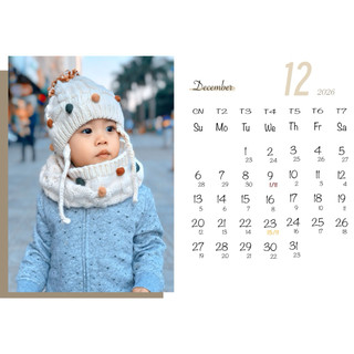 Lịch bàn đế gỗ 2026 - In theo yêu cầu - Có lịch âm dương