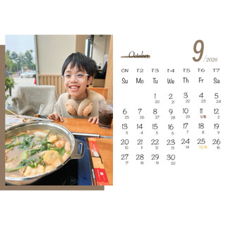 Lịch bàn đế gỗ 2026 - In theo yêu cầu - Có lịch âm dương