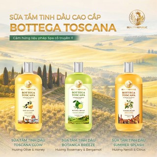 Sữa tắm tinh dầu Ý phục hồi độ ẩm làn da với HA Beauty Republic Toscana Glow Hương Olive & Honey 500ml