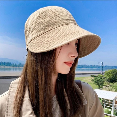 Mũ Bucket Chống Nắng Dáng Lưỡi Trai chất Nỉ Nhung có dây rút form Unisex Nam Nữ