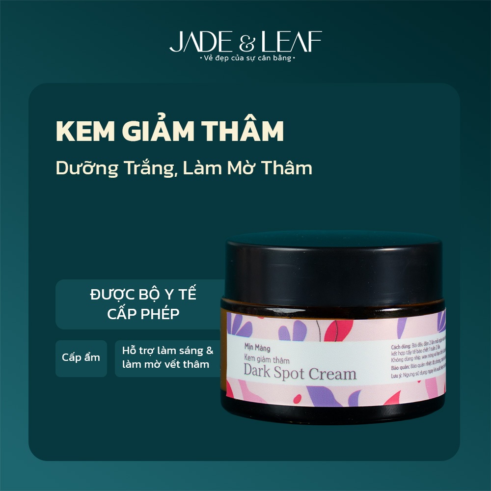 Kem Giảm Thâm Nách Jade&Leaf Chính hãng, Serum Dưỡng Trắng, Giảm Mùi Hôi, Làm Mờ Thâm Vùng Kín