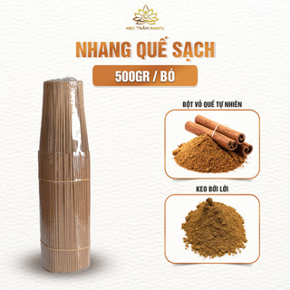 Nhang Tăm Thảo Mộc Sạch Tự Nhiên 500g 29cm Hương Quế Hương Trầm Dùng Thờ Cúng - Mộc Trầm Hương MTH