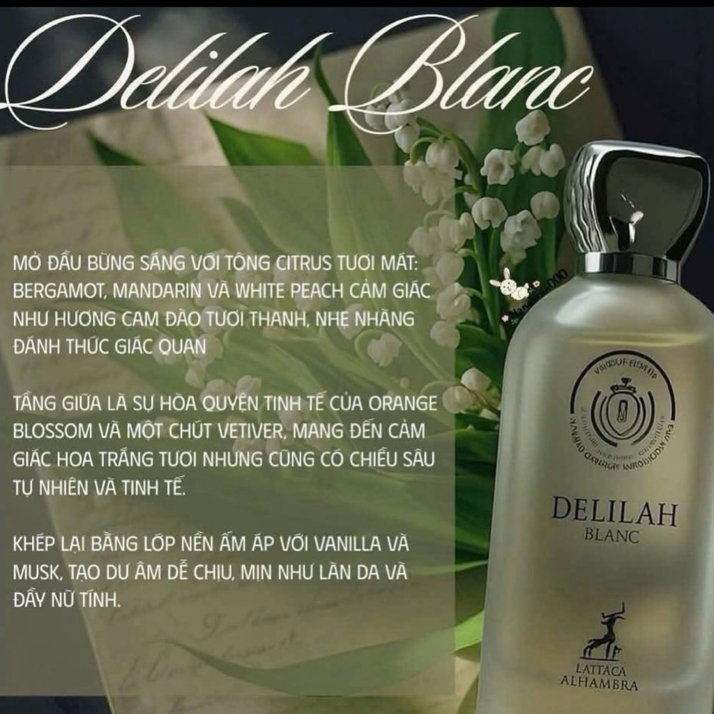 Nước Hoa Delilah Blanc EDP 100ml