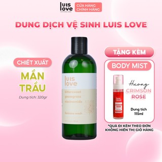 [TẶNG 1 BODYMIST ]DDVS trầu không, mần trầu Luislove giúp làm sạch nhẹ nhàng, cân bằng pH_320gr