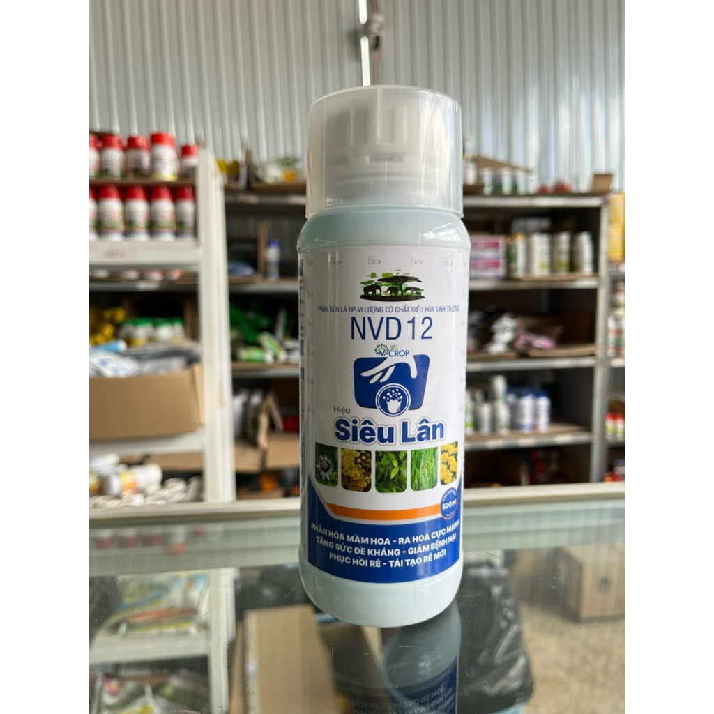 Phân bón lá Siêu lân dạng nước(chai 500ml)- Hỗ trợ phân hoá mầ hoa, tăng sức đề kháng, phục hồi rễ