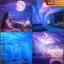 Đèn Máy Chiếu Cực Quang Galaxy 16 Màu, 3D siêu thực , decor phòng ngủ quà tặng