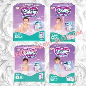 1 gói Tã quần Bobby Ultra siêu tiết kiệm M96, L88, XL76, XXL70 miếng