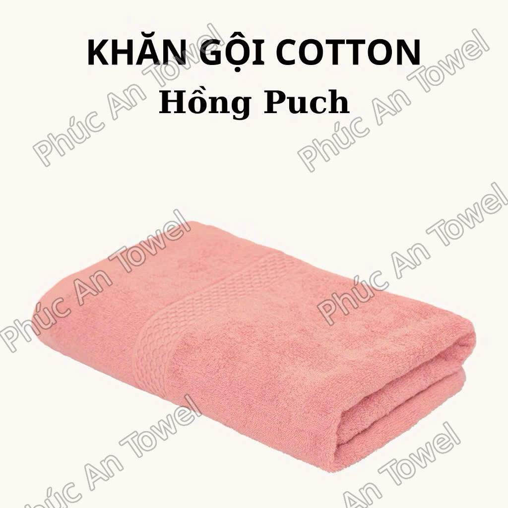 Khăn Gội Đầu Phúc An Towel 40x80cm 100% Cotton Cao Cấp, Khăn Quấn Tóc Mềm Mại Thấm Hút Nhanh, An Toàn Không Kích Ứng