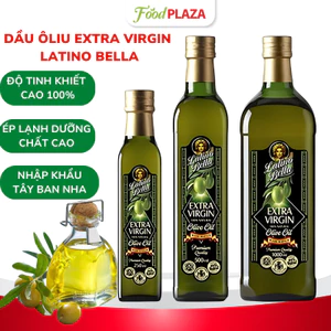 Dầu Ôliu Ép Lạnh Nguyên Chất 100% Extra Virgin Latino Bella Chai 1L, 500Ml Và 150ML, Làm Đẹp Và Tốt Cho Sức Khỏe
