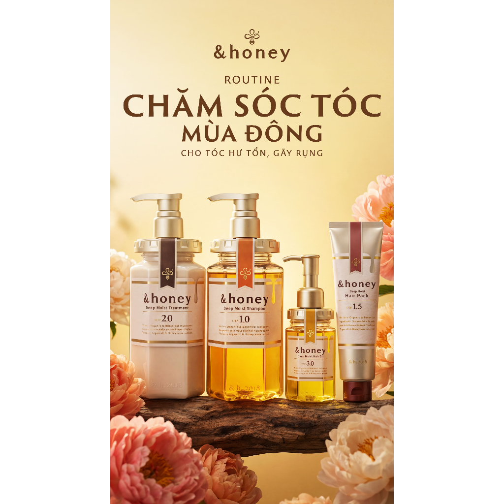 Gói Dầu Gội - Xả Dưỡng Tóc Chuyên Biệt &HONEY