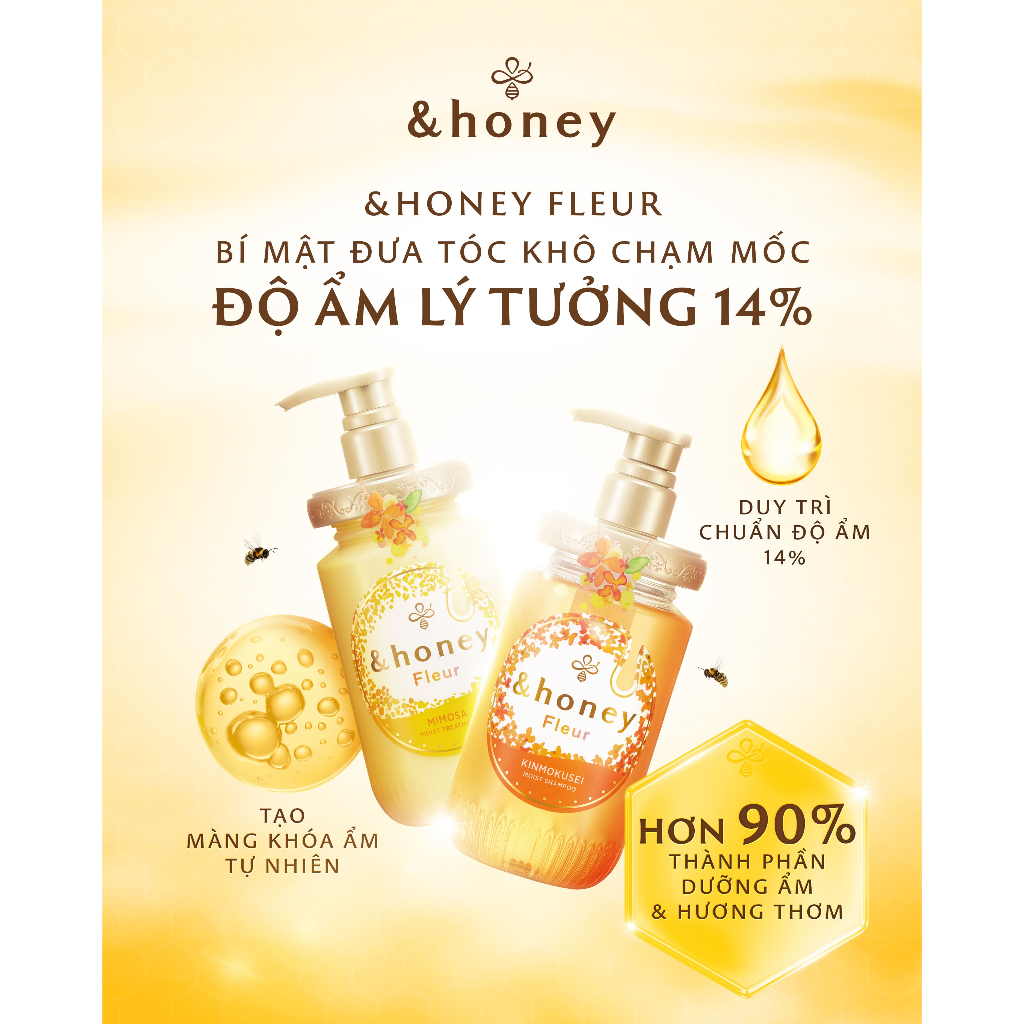 Gói Dầu Gội - Xả Dưỡng Tóc Chuyên Biệt &HONEY