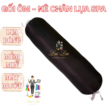 Gối ôm, gối kê chân phi lụa cho spa bà bầu, gội đầu dưỡng sinh Gối Kê Chân , Gối Ôm Êm Ái , Gối Massage Êm Ái - Hàng Loạ