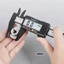 Dụng cụ đo micromet Thước kỹ thuật số 150mm Caliper kỹ thuật số điện tử Mặt số bằng sợi Carbon1Vernier Caliper Gauge-TOO