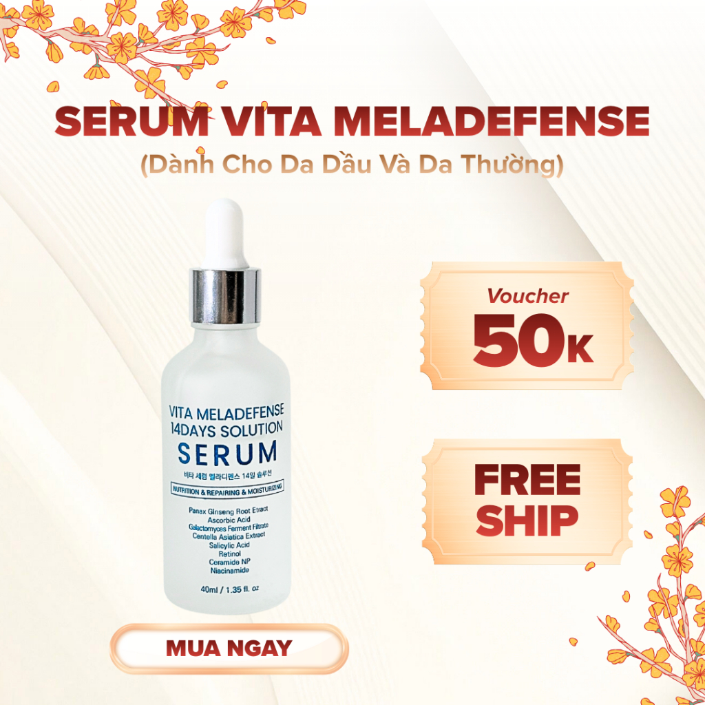 Serum Vita Meladefense 14 Days Koviepartners – Phục Hồi, Sáng Da, Cấp Ẩm