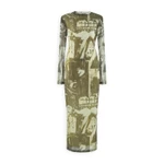 [HOT DEAL 30%] Đầm Body Dài Tay Họa Tiết Art Print, Váy Midi Ôm Dáng Thanh Lịch Thu Đông - GRINDY DRESS - TWVMD001S257 — ảnh 6