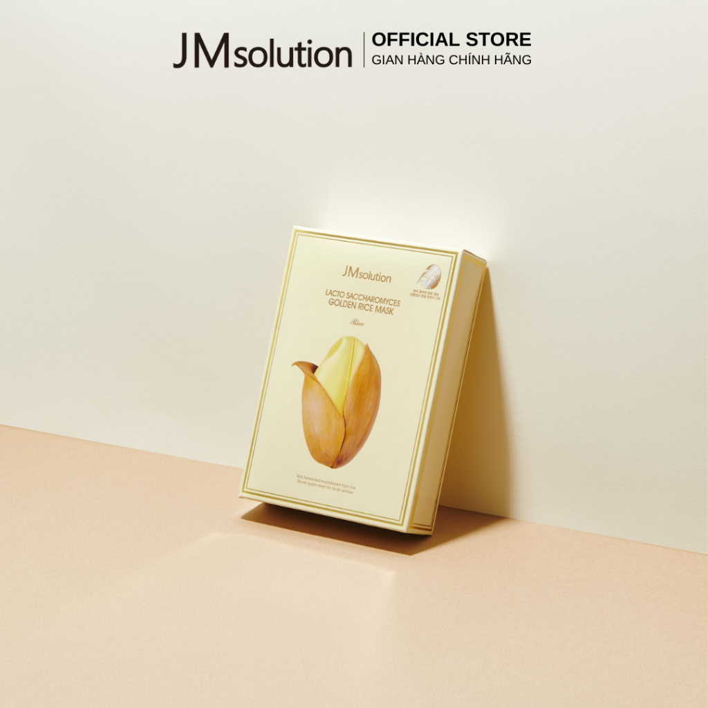 JMsolution Mặt Nạ Gạo Lacto Saccharomyces Golden Rice Mask Hỗ Trợ Cấp Ẩm Làm Sáng Da Chống Lão Hóa Chính Hãng