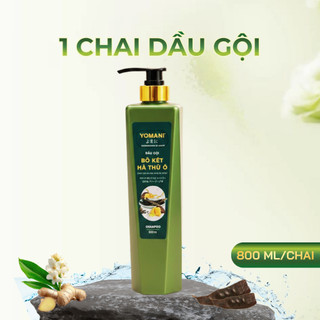 Dầu Gội Bồ Kết Hà Thủ Ô& Dầu Xả Olive YOMANI 800ml- Giảm Gàu Ngứa Da Đầu Hỗ Trợ Phục Hồi Tóc Hư Tổn