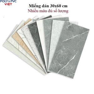 Siêu dính Decal giả đá dán tường 30x60cm - hàng công ty