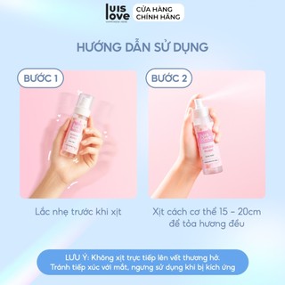 [MUA 3 TẶNG 1]Body Mist LuisLove 115ml tặng Tẩy tế bào chết Body 310g -Combo dưỡng da thơm mịn