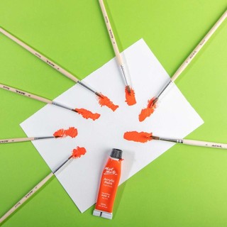 MONT MARTE - Bộ Cọ Vẽ Lông Tự Nhiên Đầu Tròn 13 Món - Natural Hair Art Brush Set Round 13pc
