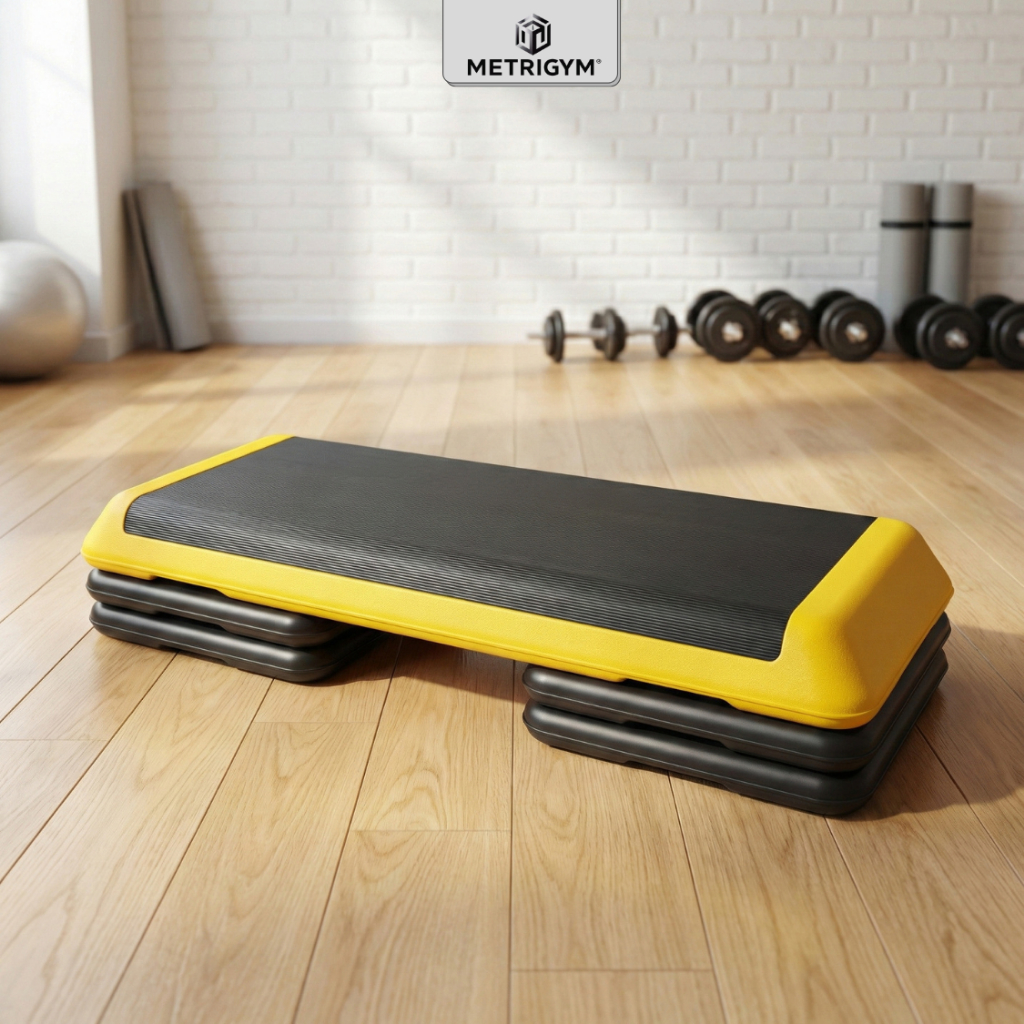 Bục dậm nhảy Aerobic loại 73cm và 110cm kèm 4 đế có thể điều chỉnh chiều cao 10 - 15- 20cm