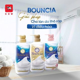 Sữa Tắm Siêu Tạo Bọt Cow Bouncia Nhật Bản Chiết Xuất Từ Sữa Bò (460ml)