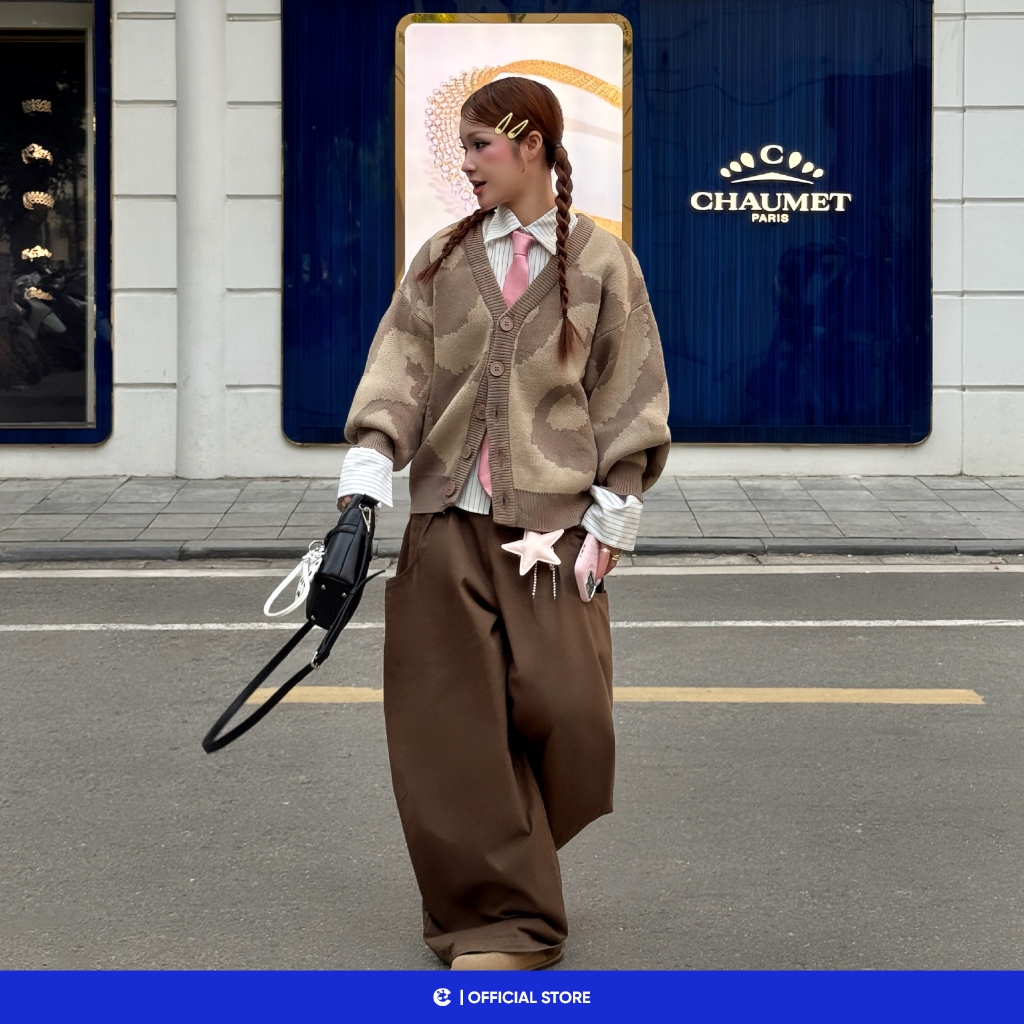 Áo khoác Cardigan unisex đôi len Local Brand Chính Hãng City Cycle Áo khoác Cardigan Willing