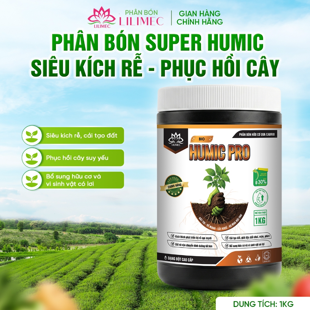 Phân Bón Siêu Kích Rễ Humic Pro Cao Cấp, Cải Tạo Đất, Phục Hồi Nhanh ...