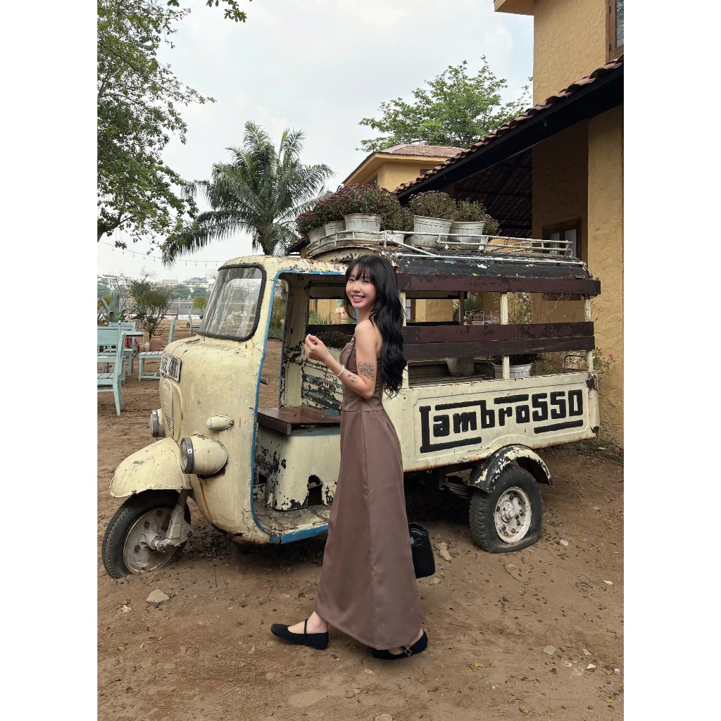 Đầm Nữ FACAS DRESS Chất Kaki Form Phối Khóa Bạc SECODEE