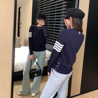 Áo len sweater cổ tròn nữ nhiều màu basic hàng ngày