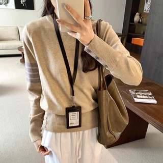 Áo len sweater cổ tròn nữ nhiều màu basic hàng ngày