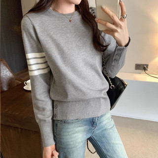 Áo len sweater cổ tròn nữ nhiều màu basic hàng ngày