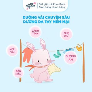 Nước Giặt Xả Pom Pom Active Túi 2.7L - 2in1 Tiết Kiệm Dành Cho Cả Gia Đình, Sạch Thơm Mềm Vải, Hương Nắng Mai AT27