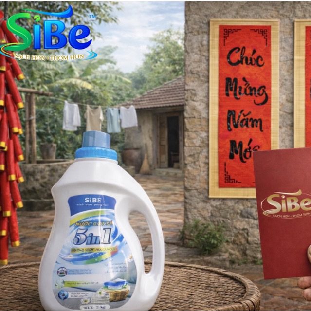 8 lít Nước giặt SiBE áo quần thơm tho