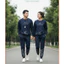 Bộ quần áo nỉ thu đông lót bông ấm áp, họa tiết núi, đủ size S-2XL thể thao năng động