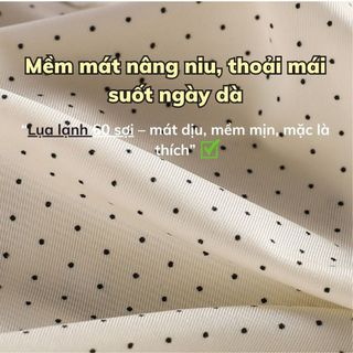 Quần lót nữ su lụa cao cấp họa tiết chấm bi xinh xắn đáng yêu mỏng nhẹ cạp vừa tôn dáng DEVARI L1398