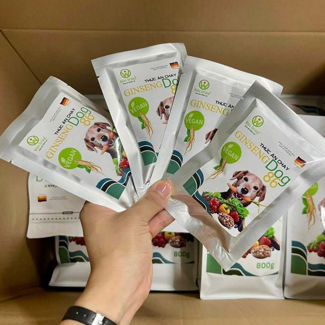 Hạt Chay Cho Chó Windog Ginseng Dog 86 – Thức Ăn Thuần Chay, Tốt Tiêu Hóa, 800g