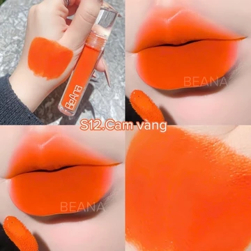 Son cam vàng, son kem lì BeAna màu cam tươi, son cam sáng màu son tone cam nổi bật